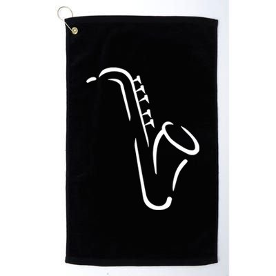 Saxophone Gift Platinum Collection Golf Towel