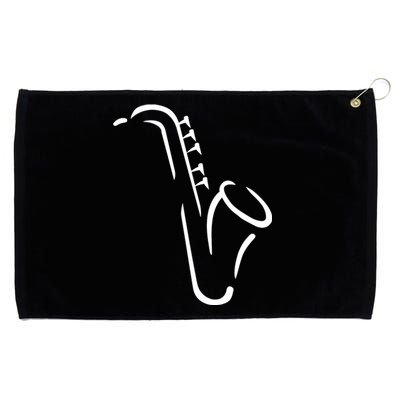 Saxophone Gift Grommeted Golf Towel