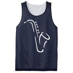 Saxophone Gift Mesh Reversible Basketball Jersey Tank