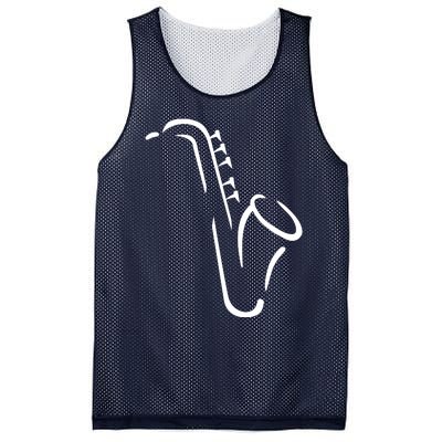 Saxophone Gift Mesh Reversible Basketball Jersey Tank