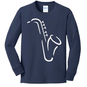 Saxophone Gift Kids Long Sleeve Shirt