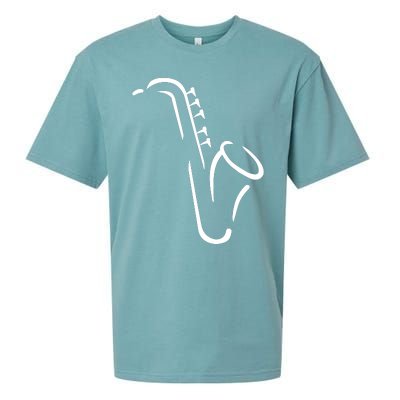 Saxophone Gift Sueded Cloud Jersey T-Shirt