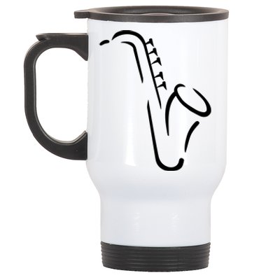 Saxophone Gift Stainless Steel Travel Mug