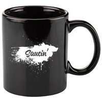 Saucin Gift 11oz C Handle Ceramic Mug