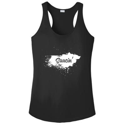 Saucin Gift Ladies PosiCharge Competitor Racerback Tank