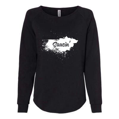 Saucin Gift Womens California Wash Sweatshirt