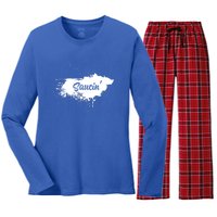 Saucin Gift Women's Long Sleeve Flannel Pajama Set 