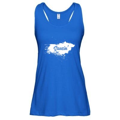 Saucin Gift Ladies Essential Flowy Tank