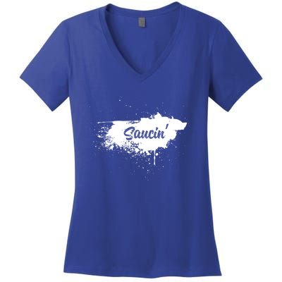 Saucin Gift Women's V-Neck T-Shirt