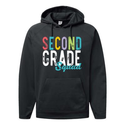 Second Grade Squad Performance Fleece Hoodie