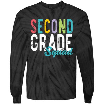 Second Grade Squad Tie-Dye Long Sleeve Shirt