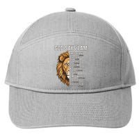 S God Says I Am Lion Christian 7-Panel Snapback Hat