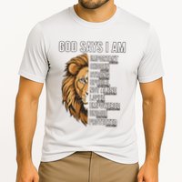 S God Says I Am Lion Christian Cooling Performance Crew T-Shirt