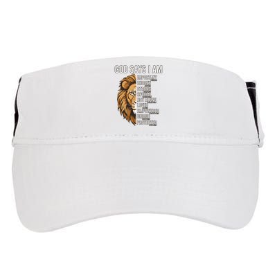 S God Says I Am Lion Christian Adult Drive Performance Visor