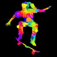 Skater Girl Skateboarder Girl Skateboarding Cooling Performance Crew T-Shirt