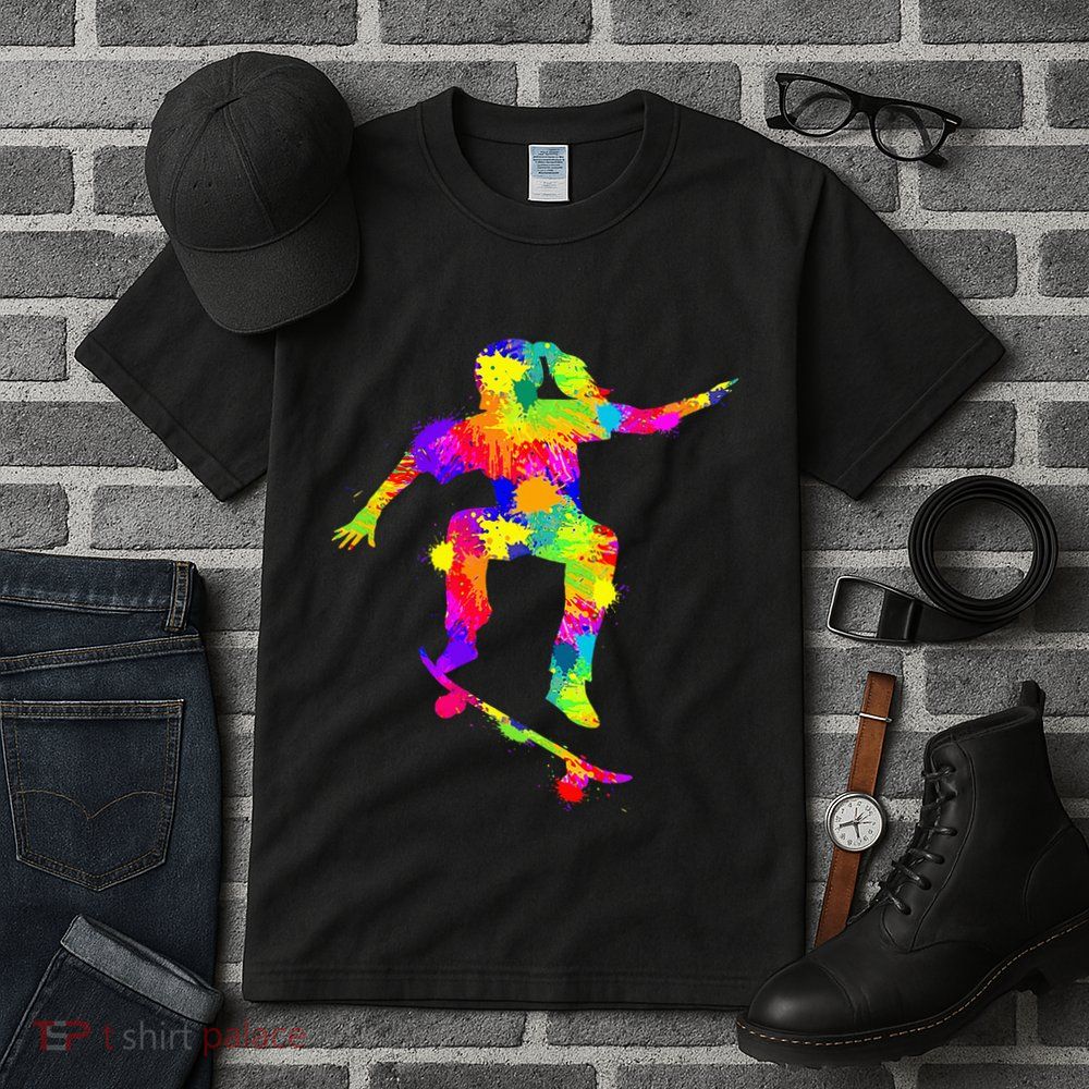 Skater Girl Skateboarder Girl Skateboarding Tall T-Shirt