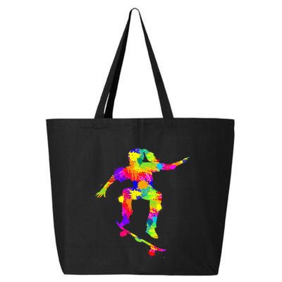 Skater Girl Skateboarder Girl Skateboarding 25L Jumbo Tote