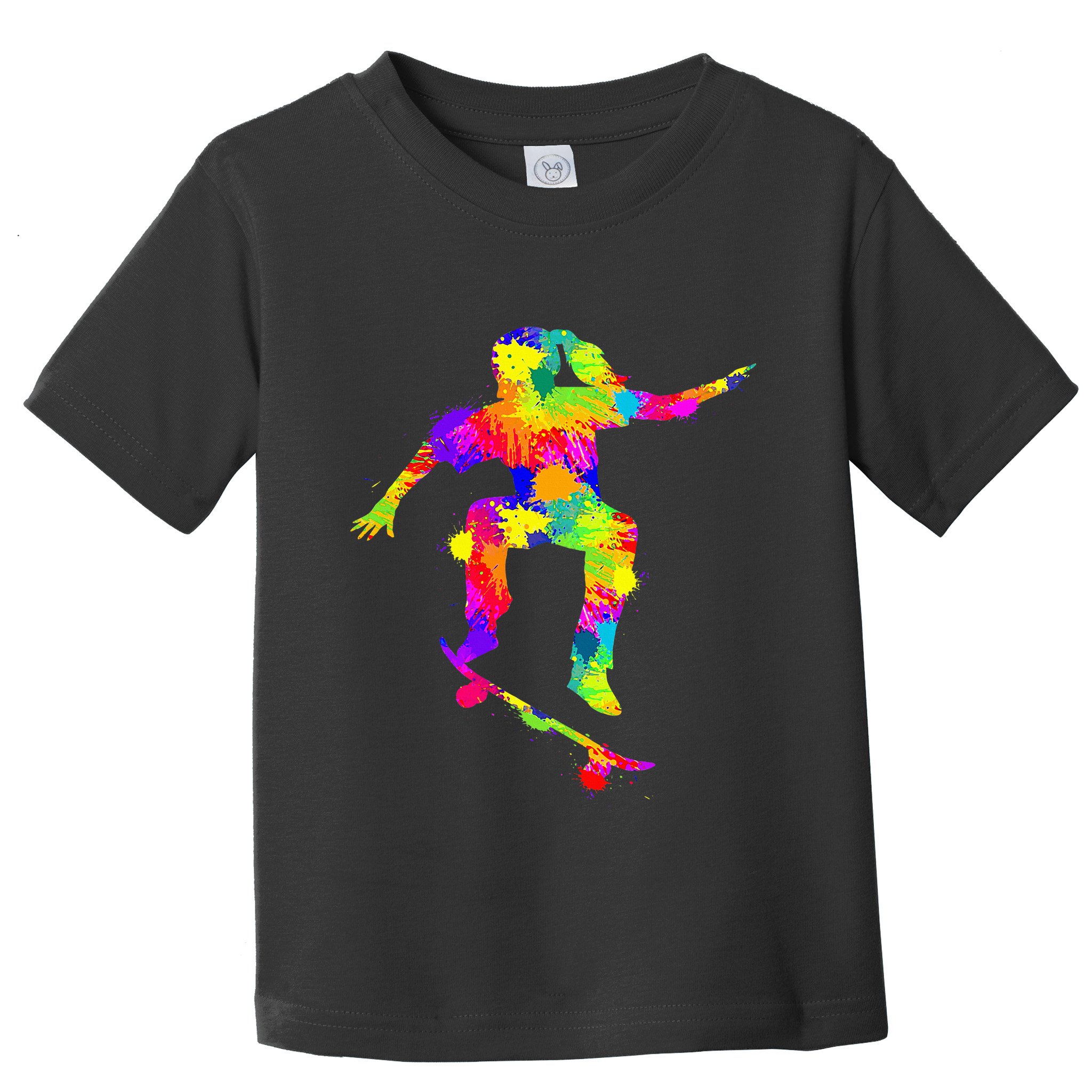 Skater Girl Skateboarder Girl Skateboarding Toddler T-Shirt