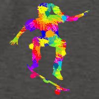 Skater Girl Skateboarder Girl Skateboarding Vector Backpack