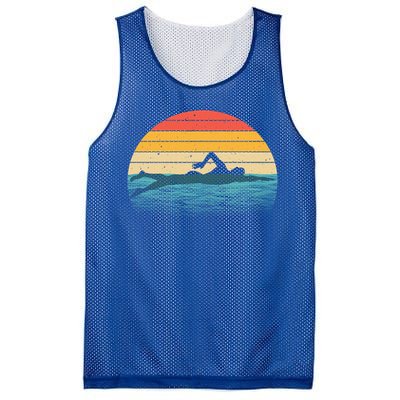 Swimming Gift Swimmer Swim Coach Gift Mesh Reversible Basketball Jersey Tank