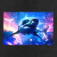 Space Galaxy Shark In Sea Ocean Of Stars Adult Drive Performance Visor