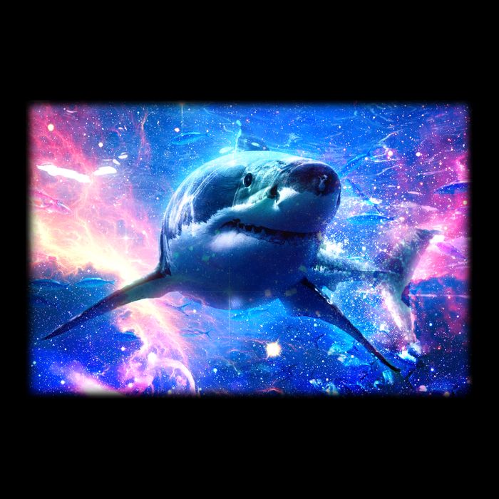Space Galaxy Shark In Sea Ocean Of Stars Wool Snapback Cap