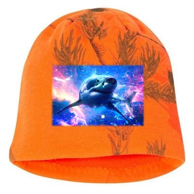 Space Galaxy Shark In Sea Ocean Of Stars Kati - Camo Knit Beanie