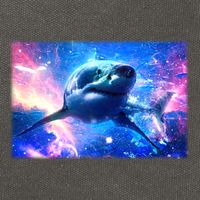 Space Galaxy Shark In Sea Ocean Of Stars Cotton Canvas Backpack