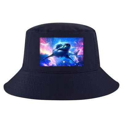 Space Galaxy Shark In Sea Ocean Of Stars Cool Comfort Performance Bucket Hat