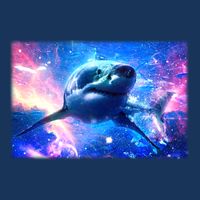 Space Galaxy Shark In Sea Ocean Of Stars Cool Comfort Performance Bucket Hat