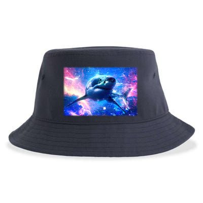 Space Galaxy Shark In Sea Ocean Of Stars Sustainable Bucket Hat