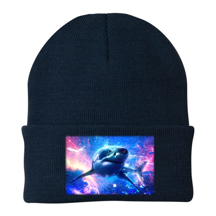 Space Galaxy Shark In Sea Ocean Of Stars Knit Cap Winter Beanie