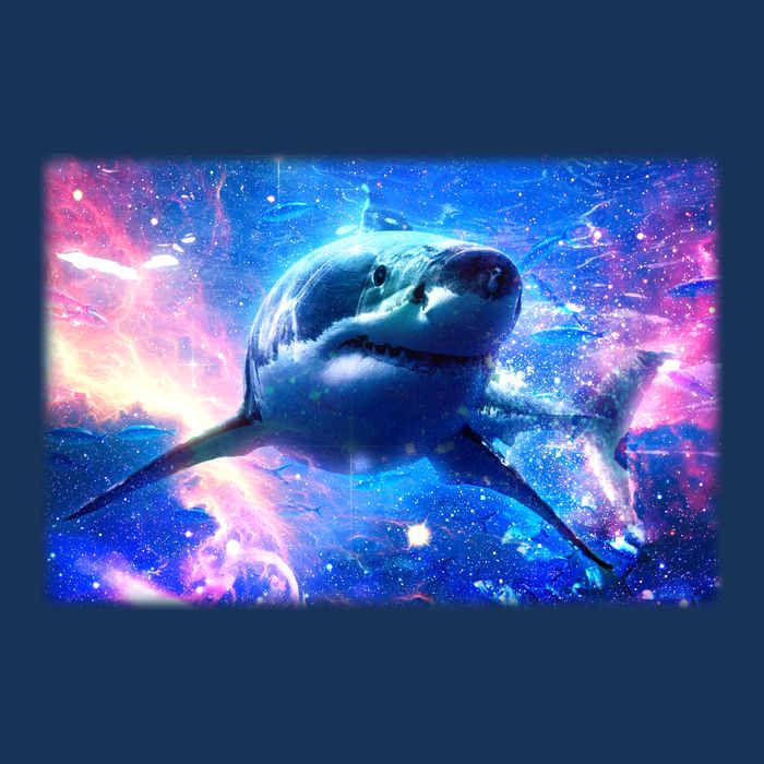 Space Galaxy Shark In Sea Ocean Of Stars Drawstring Bag
