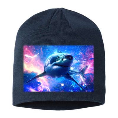 Space Galaxy Shark In Sea Ocean Of Stars Sustainable Beanie