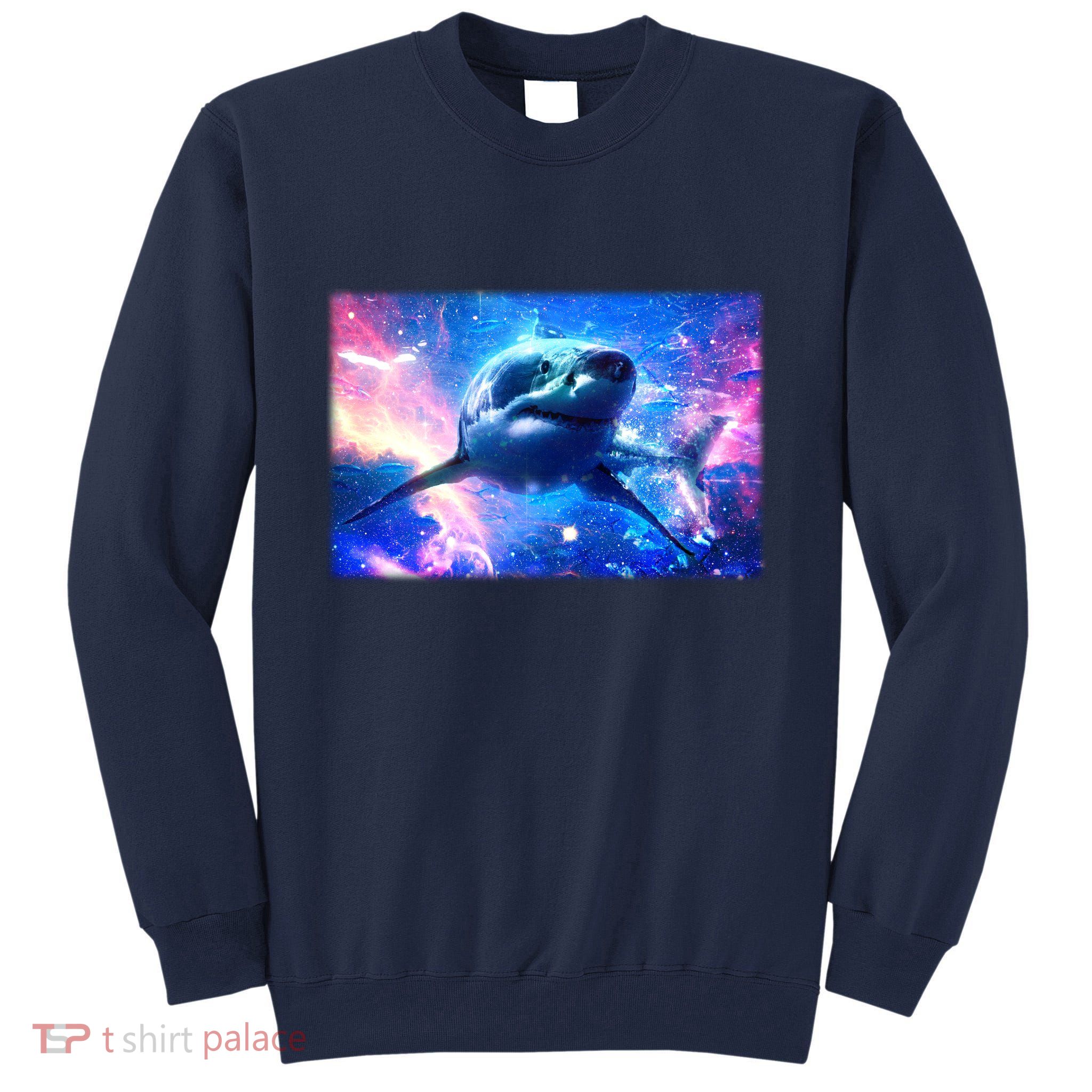 Space Galaxy Shark In Sea Ocean Of Stars Tall Sweatshirt