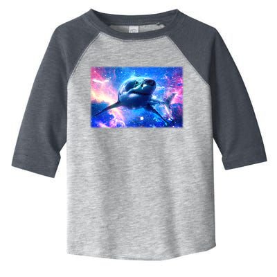 Space Galaxy Shark In Sea Ocean Of Stars Toddler Fine Jersey T-Shirt