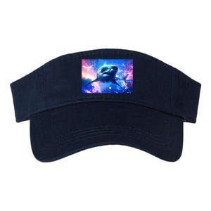 Space Galaxy Shark In Sea Ocean Of Stars Valucap Bio-Washed Visor