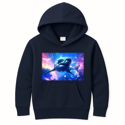 Space Galaxy Shark In Sea Ocean Of Stars Kids Hoodie