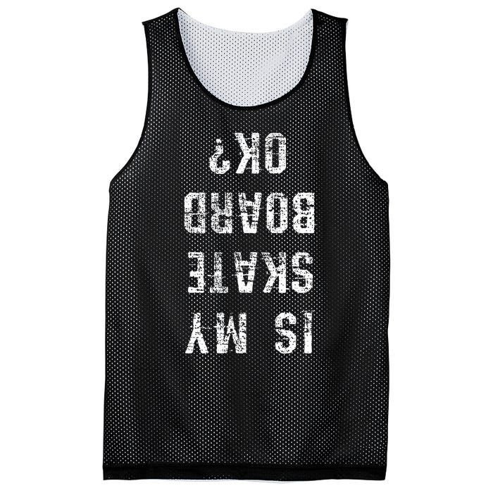 Skateboarder Gift Skateboard Skater Gift Mesh Reversible Basketball Jersey Tank