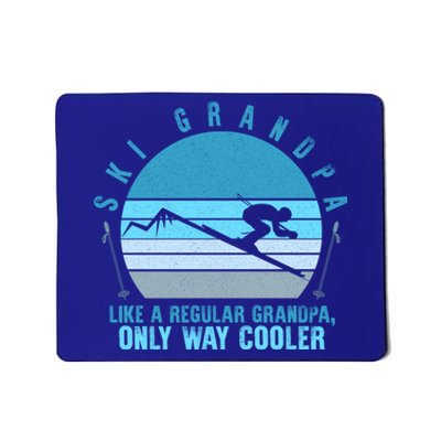 Ski Grandpa Skier Mountain Snow Skiing Grandpa Snowboarding Funny Gift Mousepad