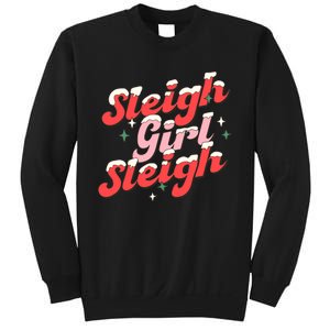 Sleigh Girl Sleigh Groovy Pink Christmas Xmas Holiday Wo Sweatshirt