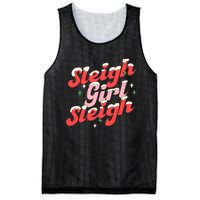 Sleigh Girl Sleigh Groovy Pink Christmas Xmas Holiday Wo Mesh Reversible Basketball Jersey Tank