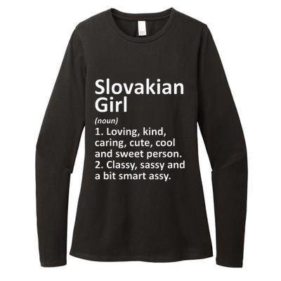 SLOVAKIAN GIRL SLOVAKIA Gift Funny Country Roots Descent Womens CVC Long Sleeve Shirt