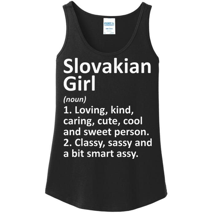 SLOVAKIAN GIRL SLOVAKIA Gift Funny Country Roots Descent Ladies Essential Tank