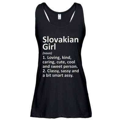 SLOVAKIAN GIRL SLOVAKIA Gift Funny Country Roots Descent Ladies Essential Flowy Tank