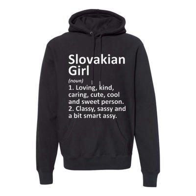 SLOVAKIAN GIRL SLOVAKIA Gift Funny Country Roots Descent Premium Hoodie