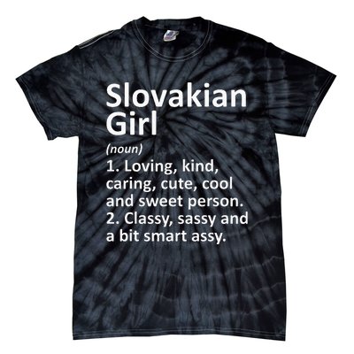 SLOVAKIAN GIRL SLOVAKIA Gift Funny Country Roots Descent Tie-Dye T-Shirt