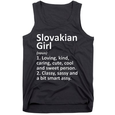 SLOVAKIAN GIRL SLOVAKIA Gift Funny Country Roots Descent Tank Top