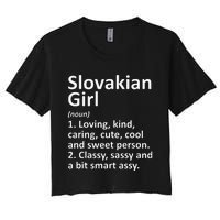 SLOVAKIAN GIRL SLOVAKIA Gift Funny Country Roots Descent Women's Crop Top Tee