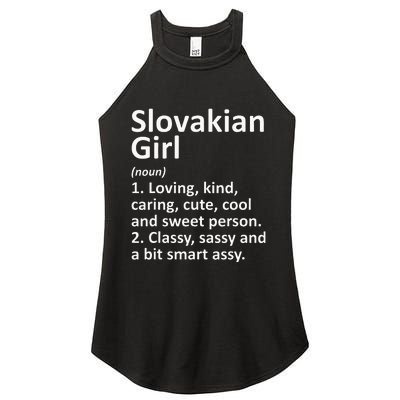 SLOVAKIAN GIRL SLOVAKIA Gift Funny Country Roots Descent Women's Perfect Tri Rocker Tank